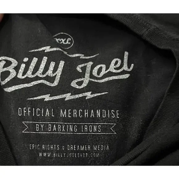 Billy Joel T Shirt 2018 MSG 100th Show XXL Black Concert Madison Square Garden - Picture 6 of 6